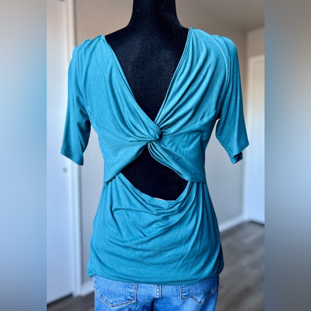 Nine Britton Teal Top